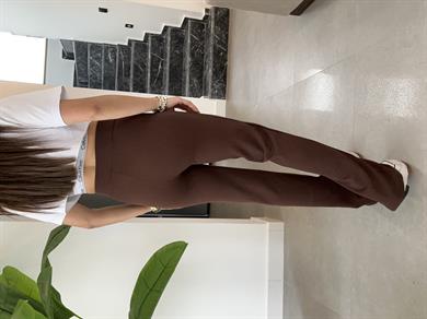 Kahve  Çimalı Palazzo Pantolon