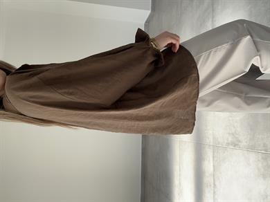 Kahve Düşük Omuz Gömlek