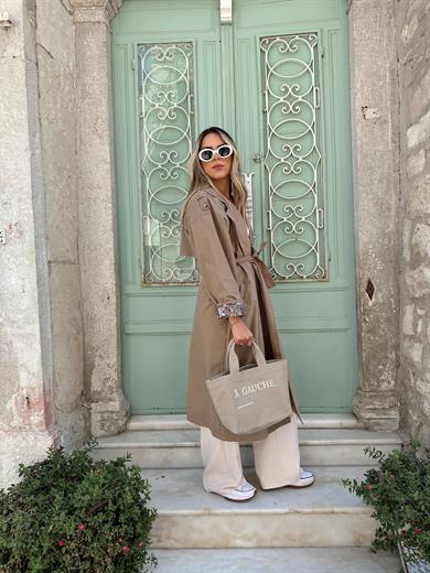 Kahve Garnili Trençkot