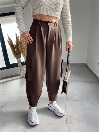 Kahve Kargo Cepli Pantolon