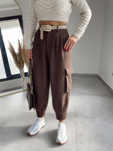 Kahve Kargo Cepli Pantolon