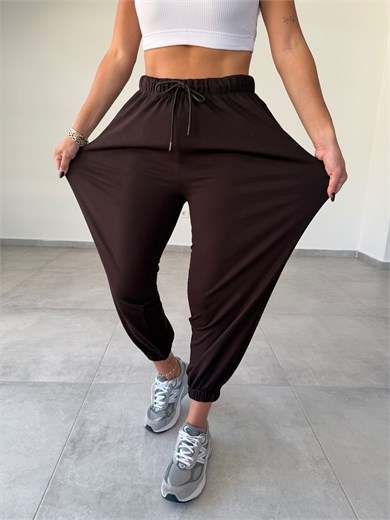 Relax Kahve Modal Jogger Eşofman