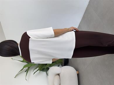 Kahve Oys Modal Atkılı Tshirt Pantolon Takım