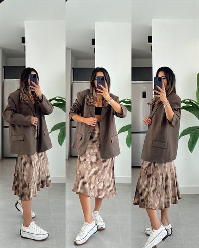 Kahve Poliviskon Blazer