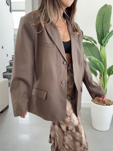 Kahve Poliviskon Blazer