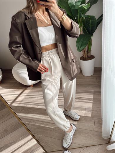 Kahve Poliviskon Ceket