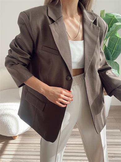 Kahve Poliviskon Ceket