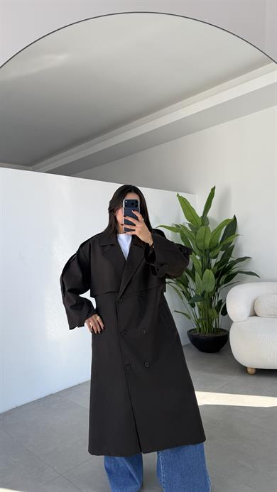 Kahve Poliviskon Trençkot