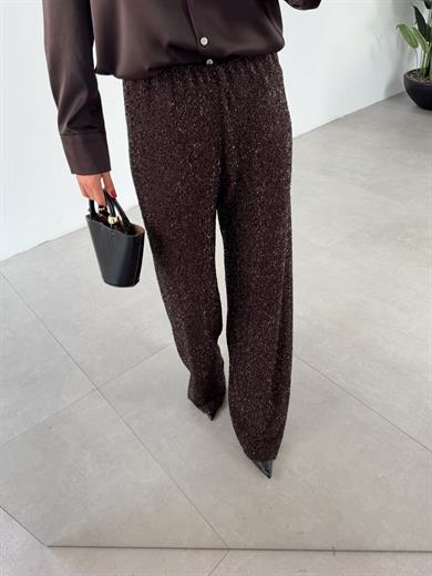 Kahve Pullu Pantolon