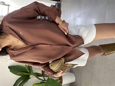 Kahve Tensel Gömlek