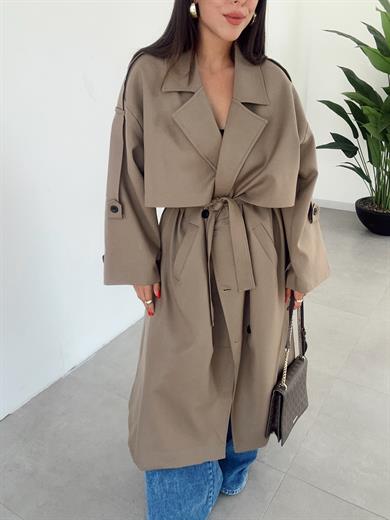 Karamel Poliviskon Trençkot