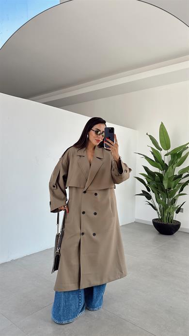 Karamel Poliviskon Trençkot