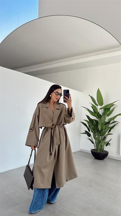 Karamel Poliviskon Trençkot