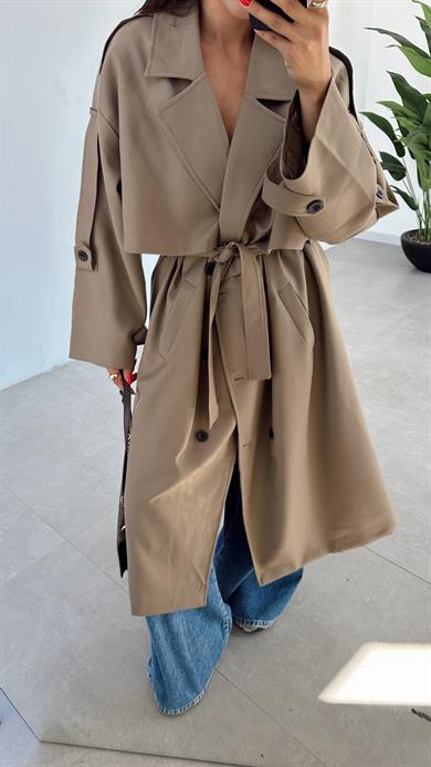 Karamel Poliviskon Trençkot