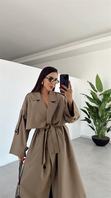 Karamel Poliviskon Trençkot