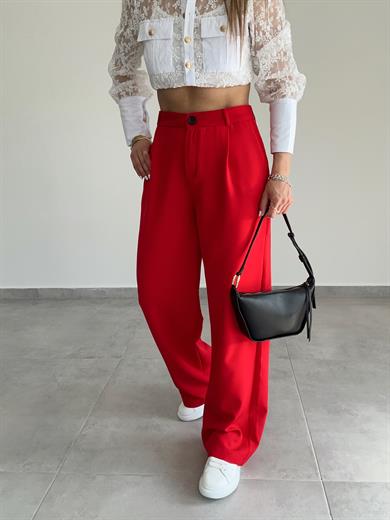 Kırmızı Hürrem Palazzo Pantolon