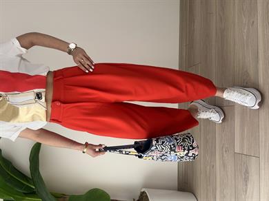 Kırmızı Şalvar Pantolon