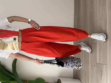 Kırmızı Şalvar Pantolon