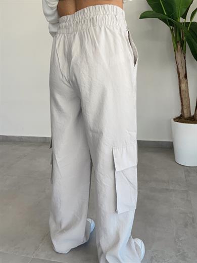 Körük Cepli Gri Pantolon