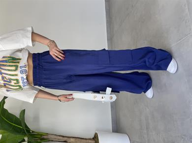 Körük Cepli Lacivert Pantolon