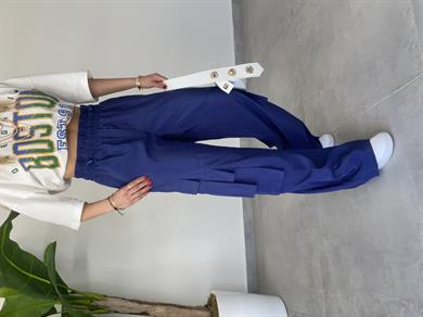 Körük Cepli Lacivert Pantolon