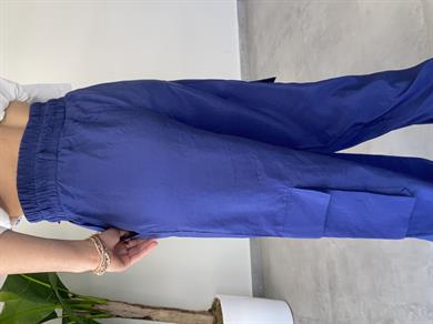 Körük Cepli Lacivert Pantolon