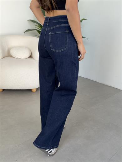 Koyu Lacivert Geniş Paça Palazzo Pantolon