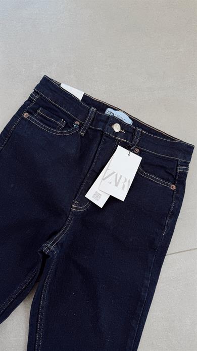 Koyu Mavi İspanyol Paça Jean