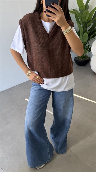 Koyu Tarçın Süveter