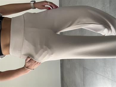 Krem Modal Kumaş Bol Paça Eşofman