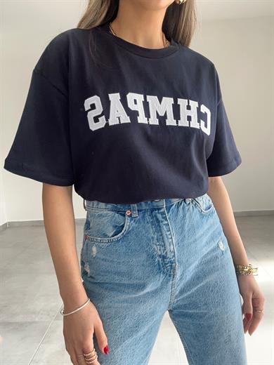 Lacivert Chmpas Tshirt