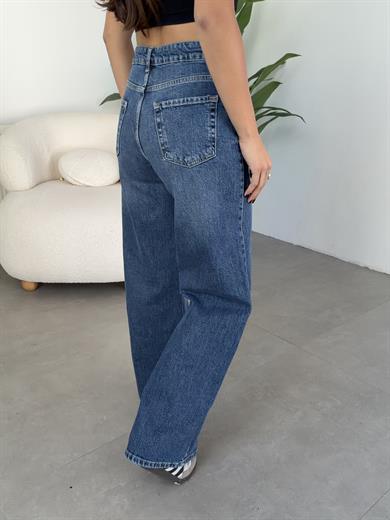 Lacivert Geniş Paça Palazzo Pantolon