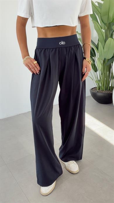 Lacivert Kalın Kemer Pantolon