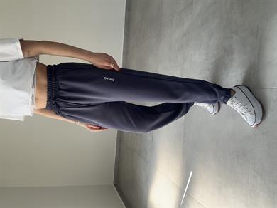 Lacivert Pamuklu Kumaş Eşofman Altı