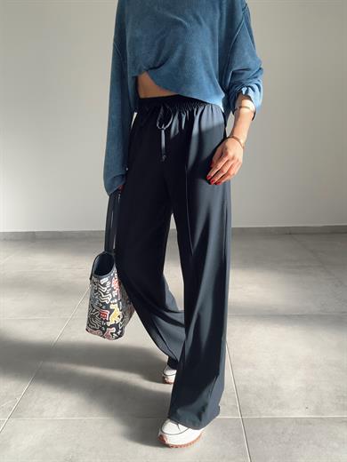 Lacivert Poliviskon Pantolon