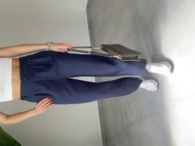 Lacivert Tensel Kumaş Pantolon