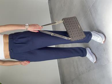 Lacivert Tensel Kumaş Pantolon