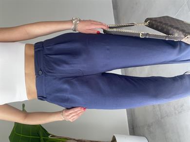 Lacivert Tensel Kumaş Pantolon