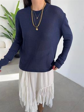 Lacivert Triko Kazak