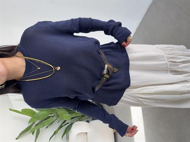 Lacivert Triko Kazak