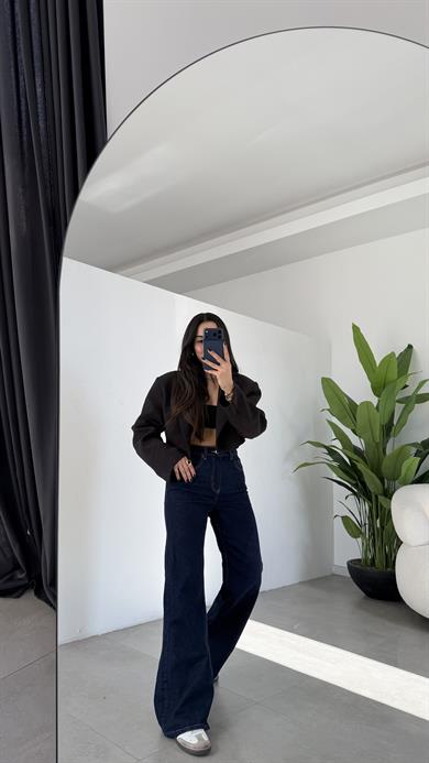 Lacivert Wideleg Jean