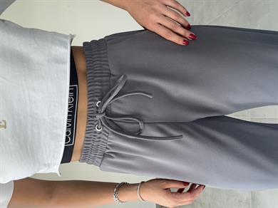 Lena Antrasit Paça Pileli Pantolon