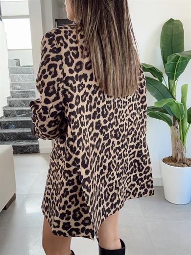 Leopar Blazer Ceket