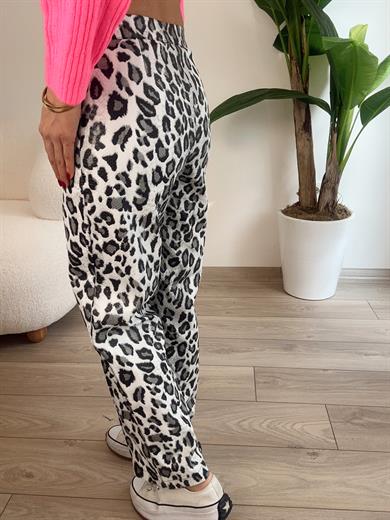 Leopar Deri Pantolon