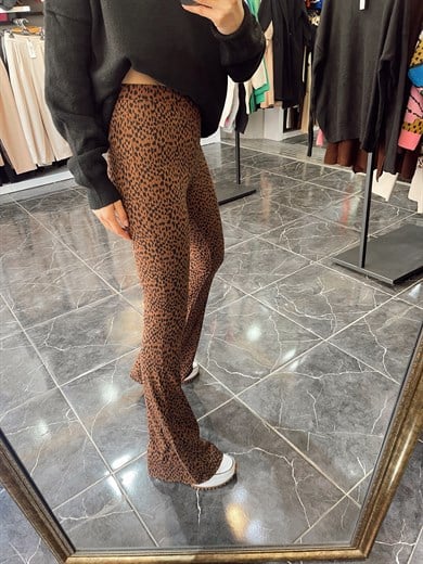 Leopar Desen Pantolon