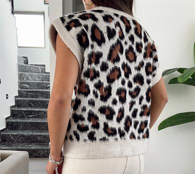 Leopar Desenli Süveter
