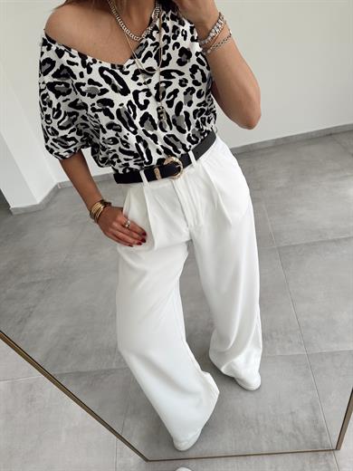 Leopar Siyah Tişört