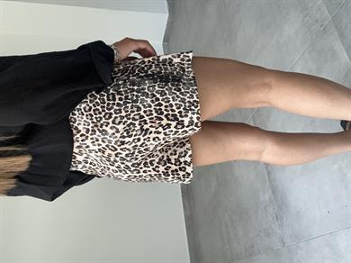 Leopar Şort Etek
