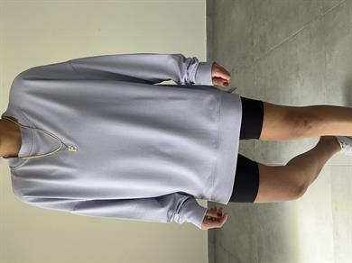 Lila Rezerve Yanları Yırtmaç Detaylı Sweat