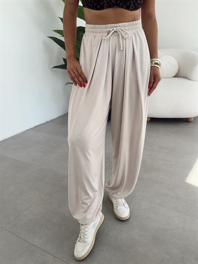 Liya Bej Modal Kumaş Tasarım Şalvar